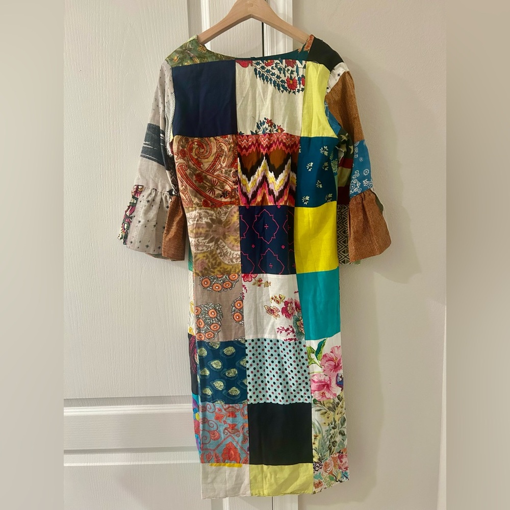 Patchwork Boho Cardigan Size Small - image 3